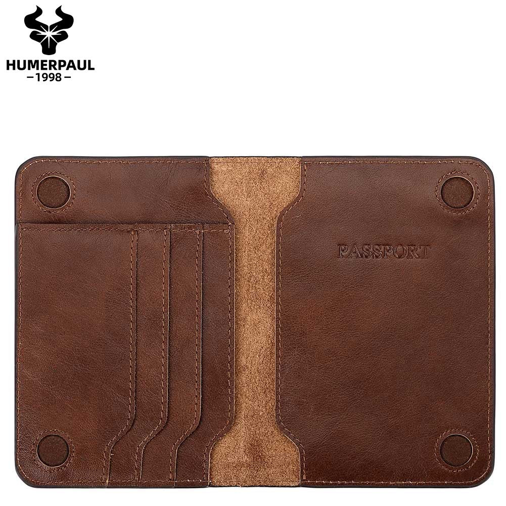 KAVI'S Men's Genuine Leather Travel Wallet