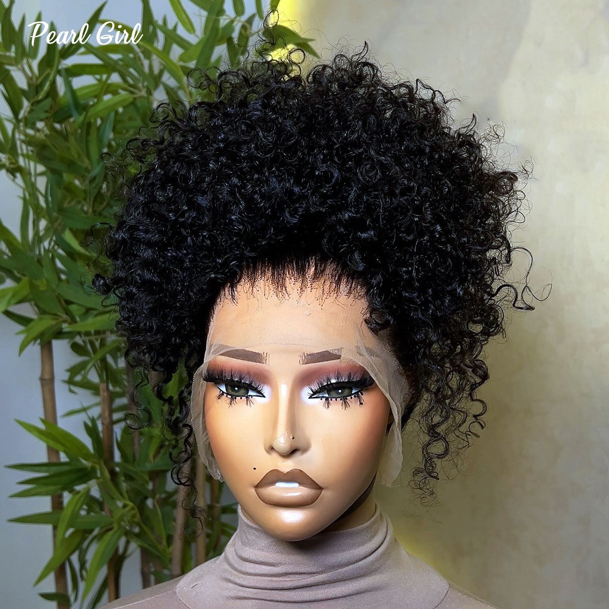 Pearl Girl Kinky Curly Vietnamese Human Hair Wig