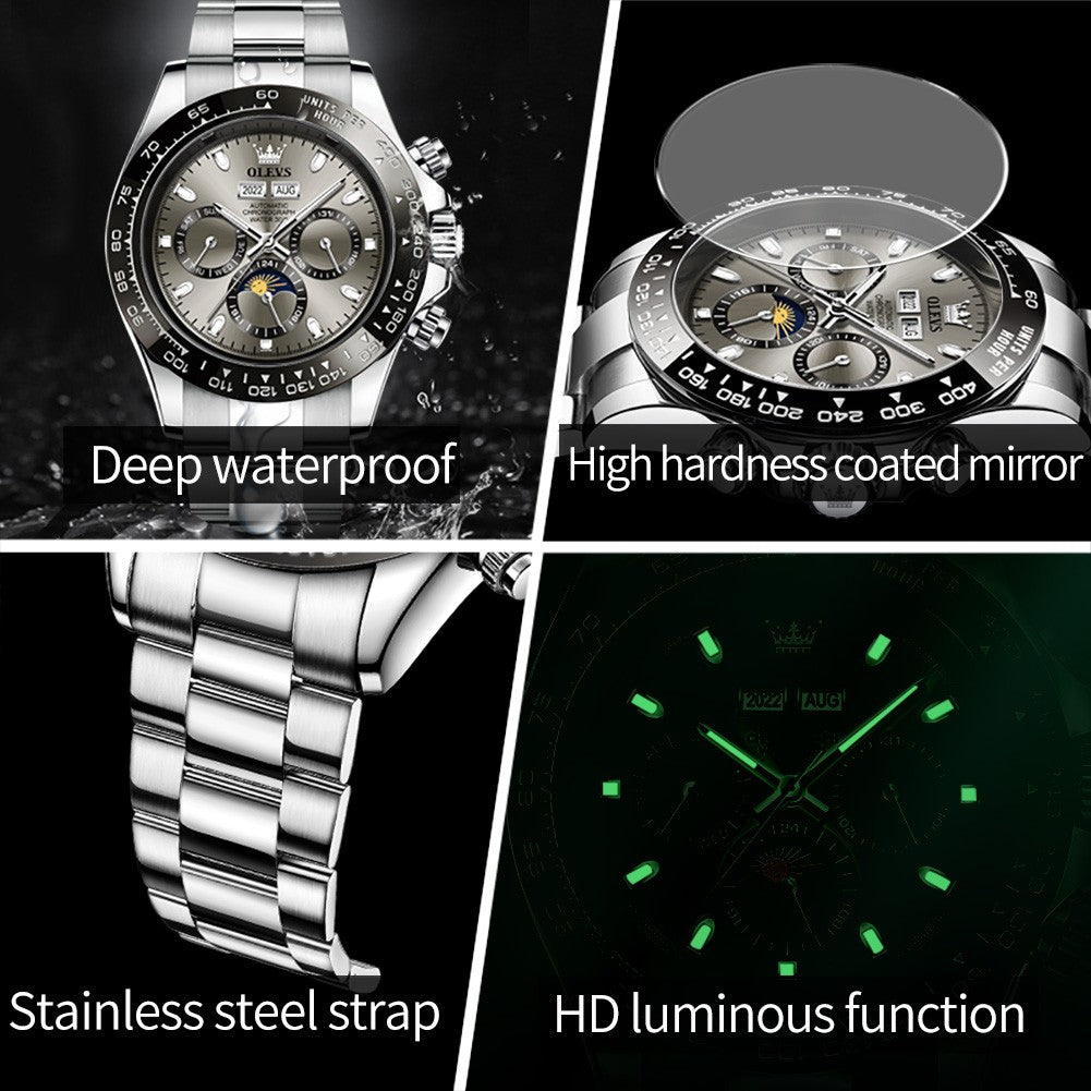 OLEVS 6654 Automatic Mechanical Watch: Classic Style & Function