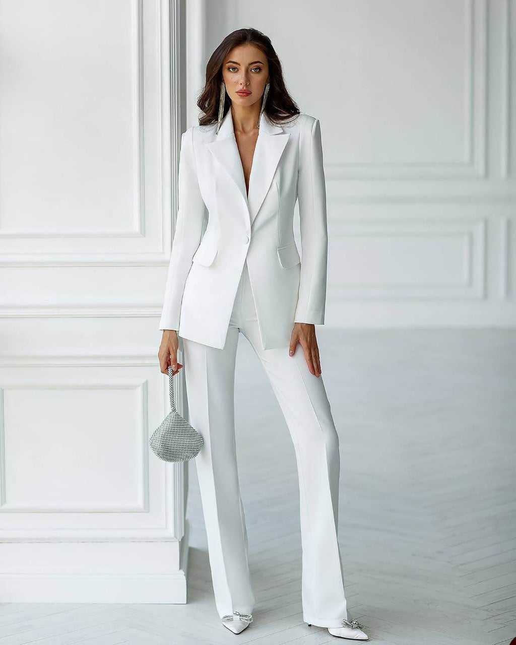 Women's Vintage Pant Suits 2 Piece Slim Fit One Button Blazer Custom Special Occasion Suits Formal Wear Evening Party Outfit Women's Vintage Pant Suits 2 Piece Slim Fit One Button Blazer Custom Special Occasion Suits Formal Wear Evening Party Outfit