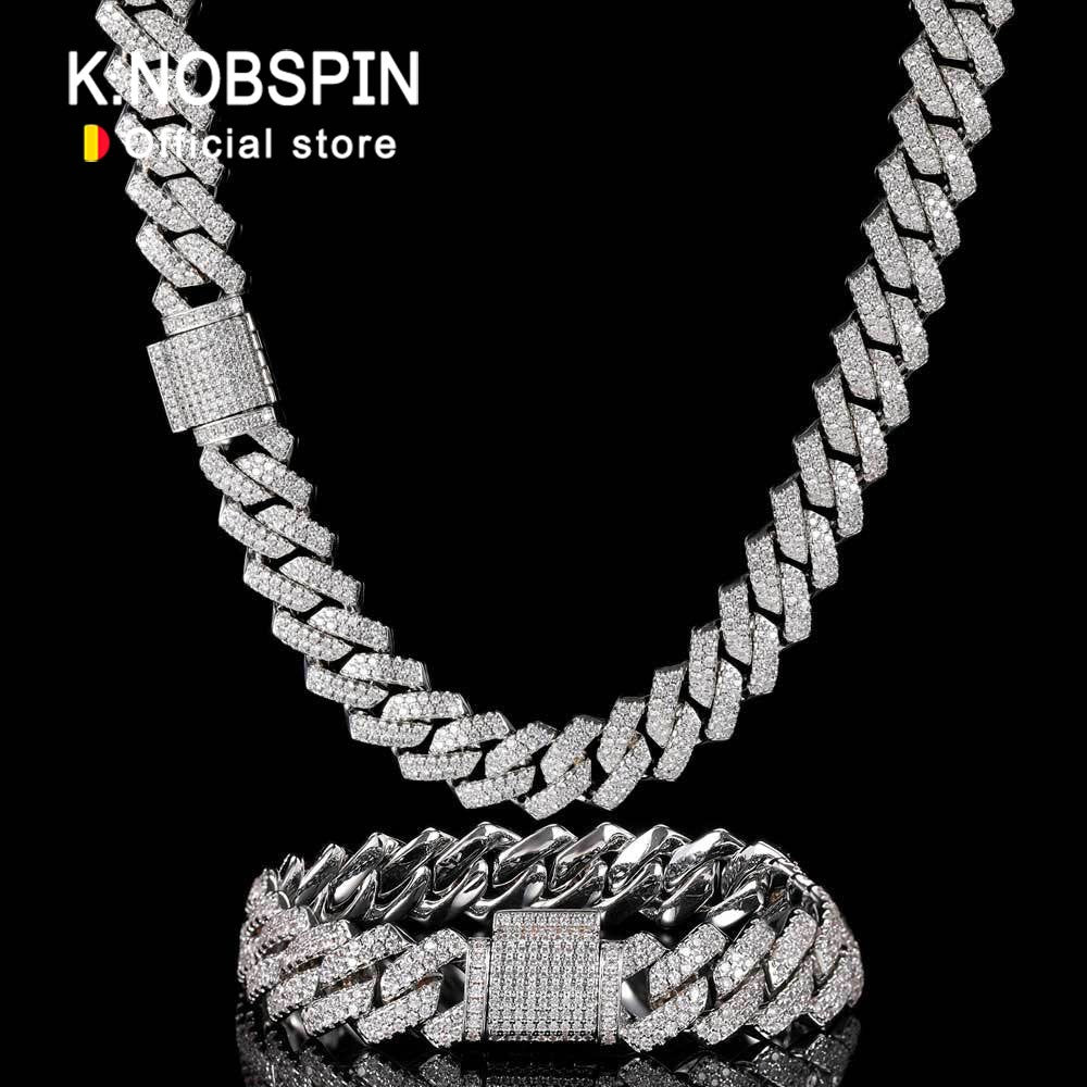 KNOBSPIN Moissanite Cuban Chain