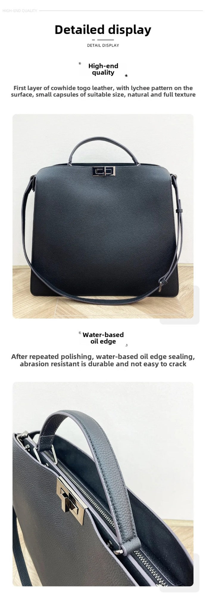 Unisex Minimalist Genuine Leather Crossbody Bag