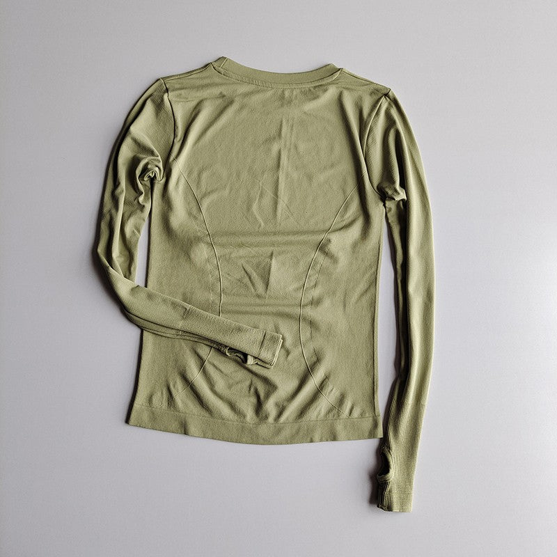 Seamless Long-Sleeve Yoga Shirt