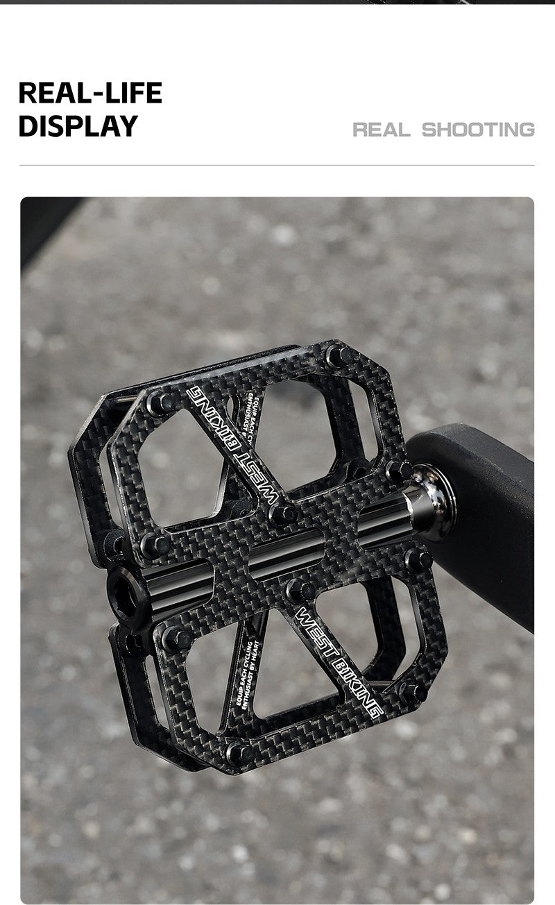 West Biking Carbon Fiber Ultralight Pedals