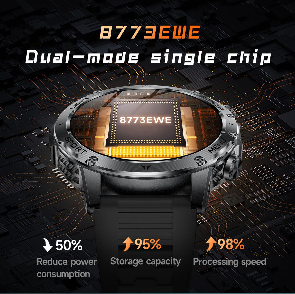 KAVSUMI GUHUAVMI AK87 Smartwatch