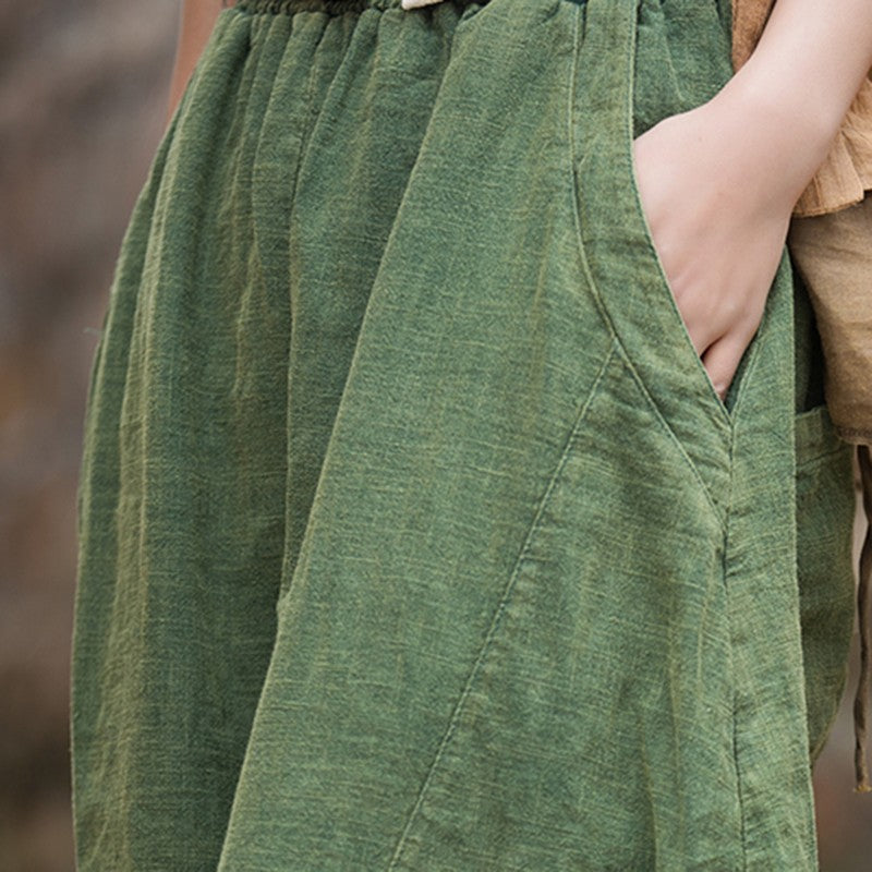 Women's Cotton Loose Wide Leg Pants, Vintage Yoga Pants with Elastic Waist Wide Leg Loose Wide Leg, StylishWomen's Cotton Loose Wide Leg Pants, Vintage Yoga Pants with Elastic Waist Wide Leg Loose Wide Leg, Stylish