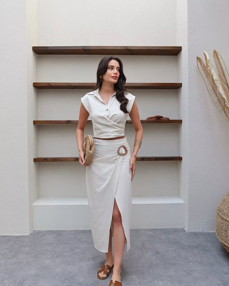 ETJ A-Line Pleated Dress