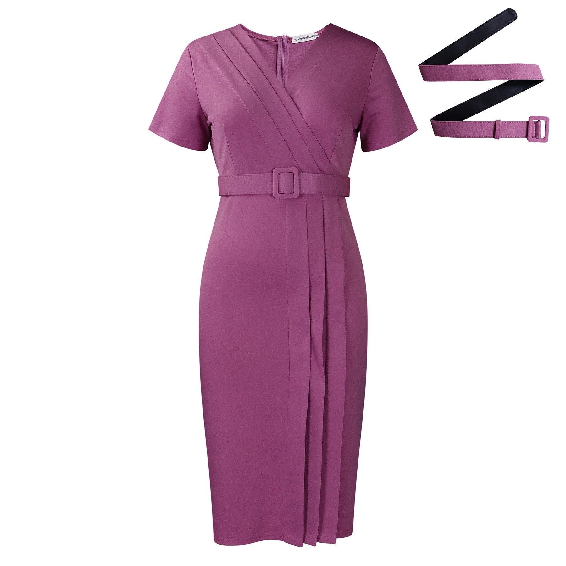 LZJV V-Neck Pencil Dress