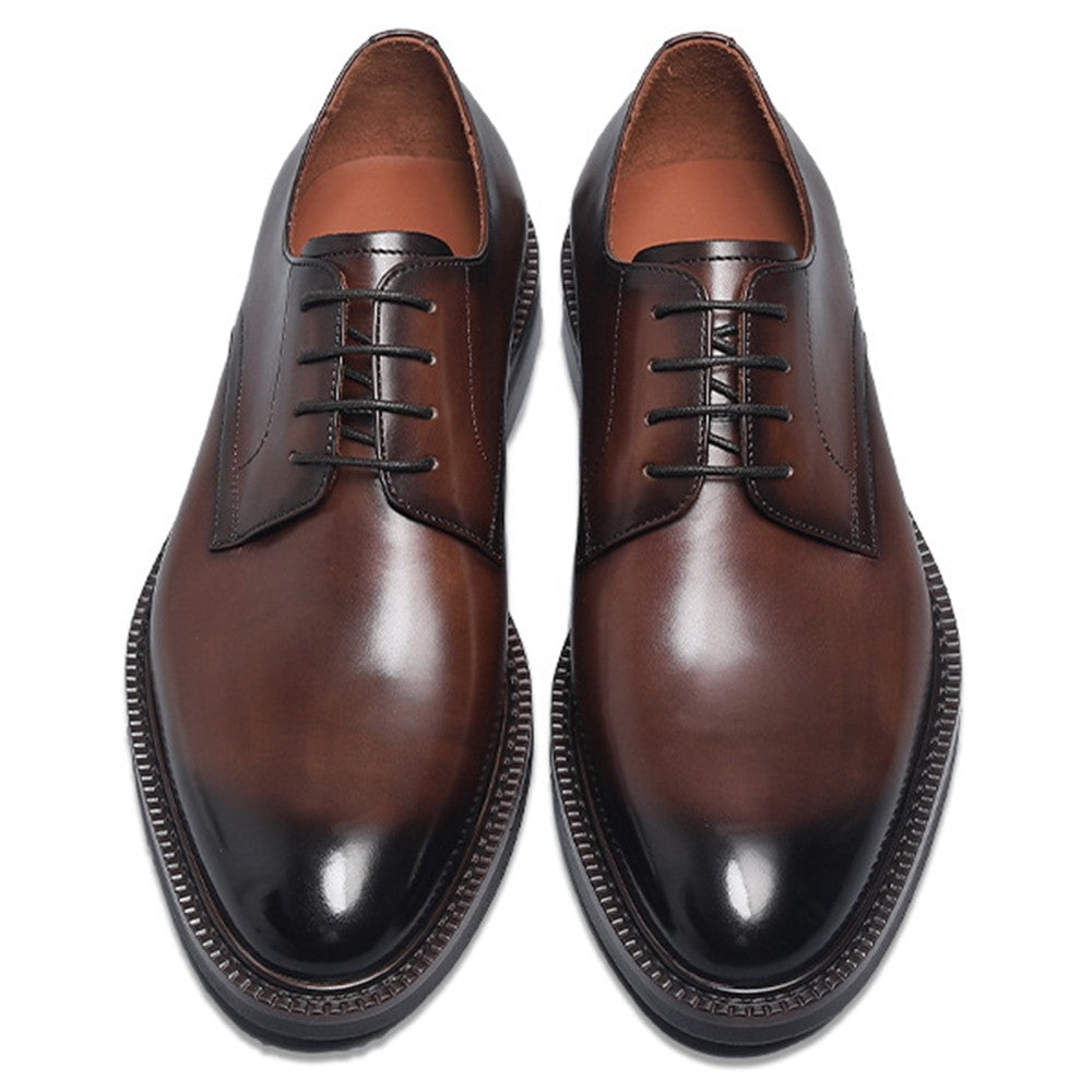 New Arrival Handmade Men's Top Layer Leather Business Wedding Shoes Breathable Genuine Leather Oxford Derby Dress Shoes New Arrival Handmade Men's Top Layer Leather Business Wedding Shoes Breathable Genuine Leather Oxford Derby Dress Shoes