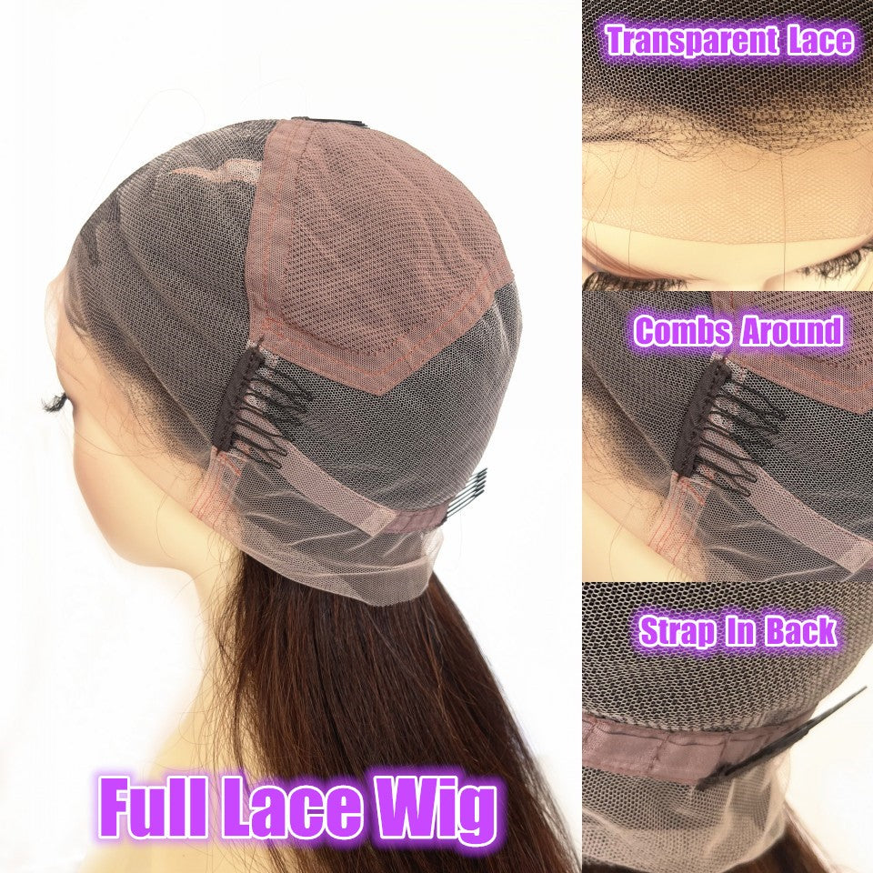 Lace Frontal Body Wave Wig, Raízes marrons, Ombre Blonde, 13x4 Lace Front Peruc