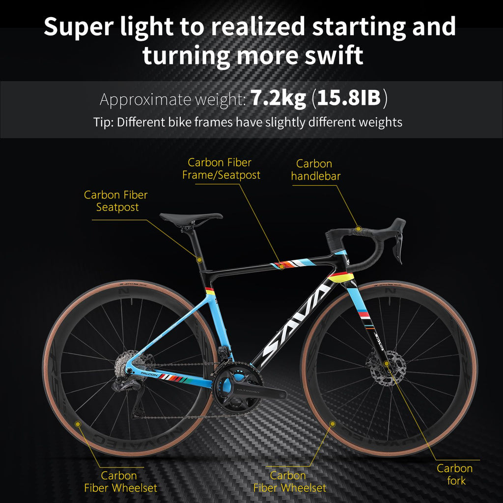 SAVA Carbon Fiber Road Bike with Shimano Ultegra Di2