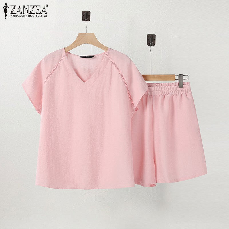 ZANZEA Casual Two-Piece Set