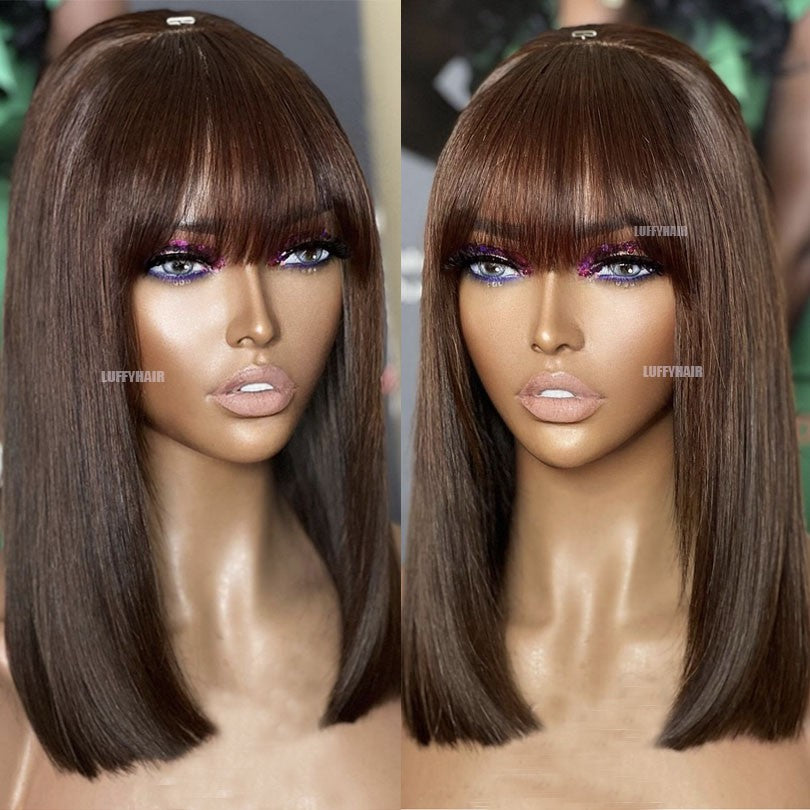 Anlimeer Long Curly Brazilian Human Hair Wig