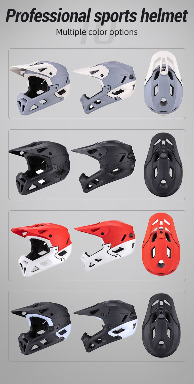 Horntour HT-58 Full-Face Cycling Helmet