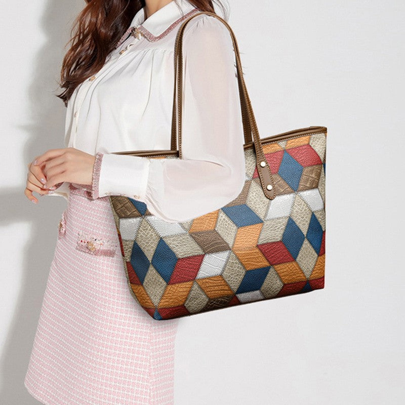 Yogodlns Vintage PU Leather Tote