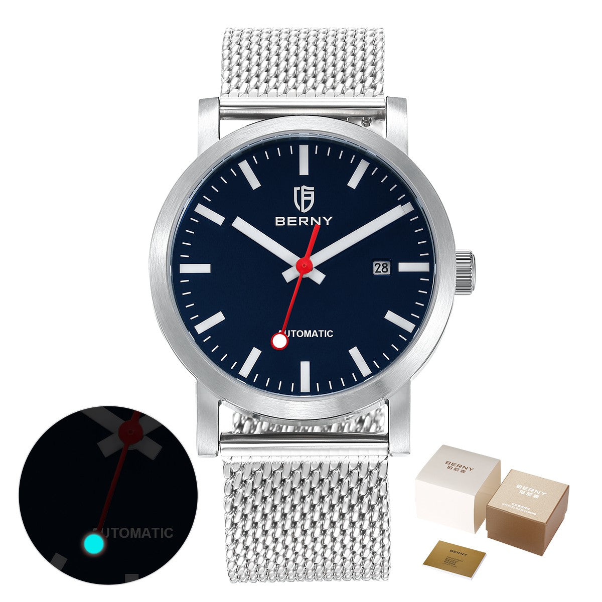 BERNY AM138MS-L Automatic Mechanical Watch