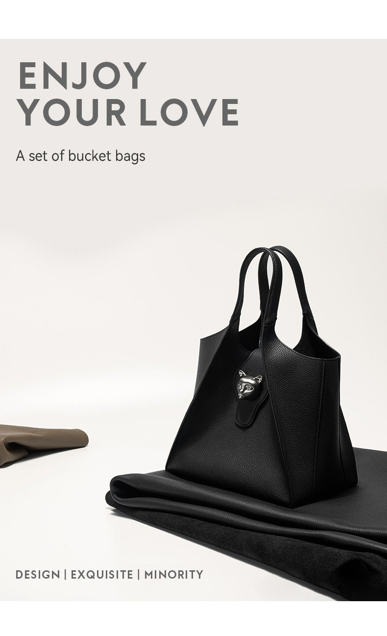 BAFELLI Unisex Genuine Leather Tote Bag