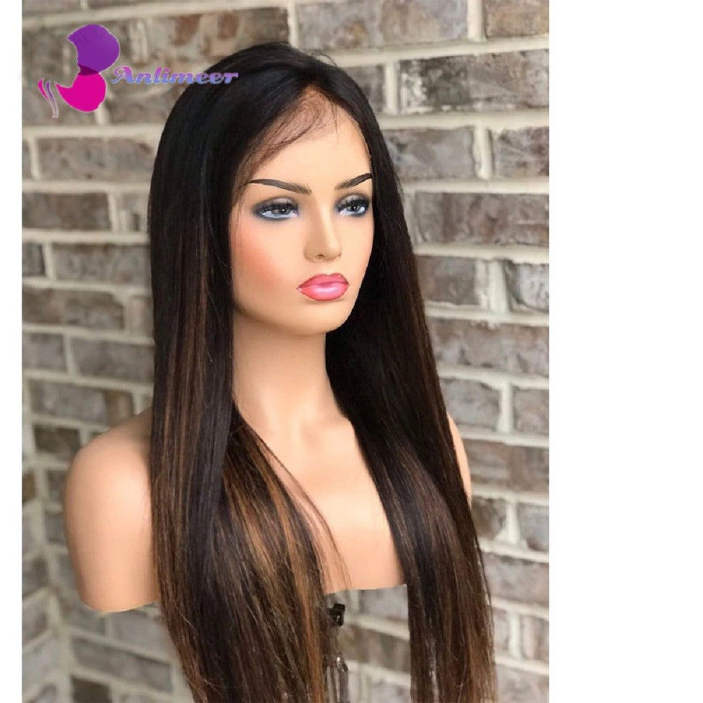 Anlimeer Long Curly Brazilian Human Hair Wig