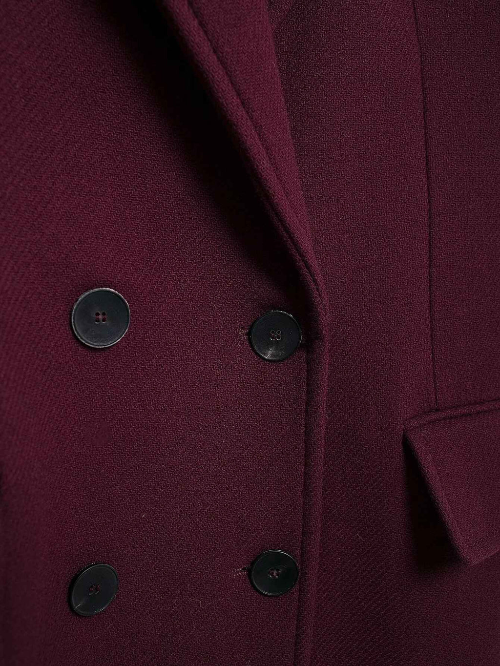 Trafza Women Fashion Burgundy Double Breasted Wool Coat Long Sleeve Lapel Blends Jacket Autumn Winter High Street OuterwearTrafza Women Fashion Burgundy Double Breasted Wool Coat Long Sleeve Lapel Blends Jacket Autumn Winter High Street Outerwear