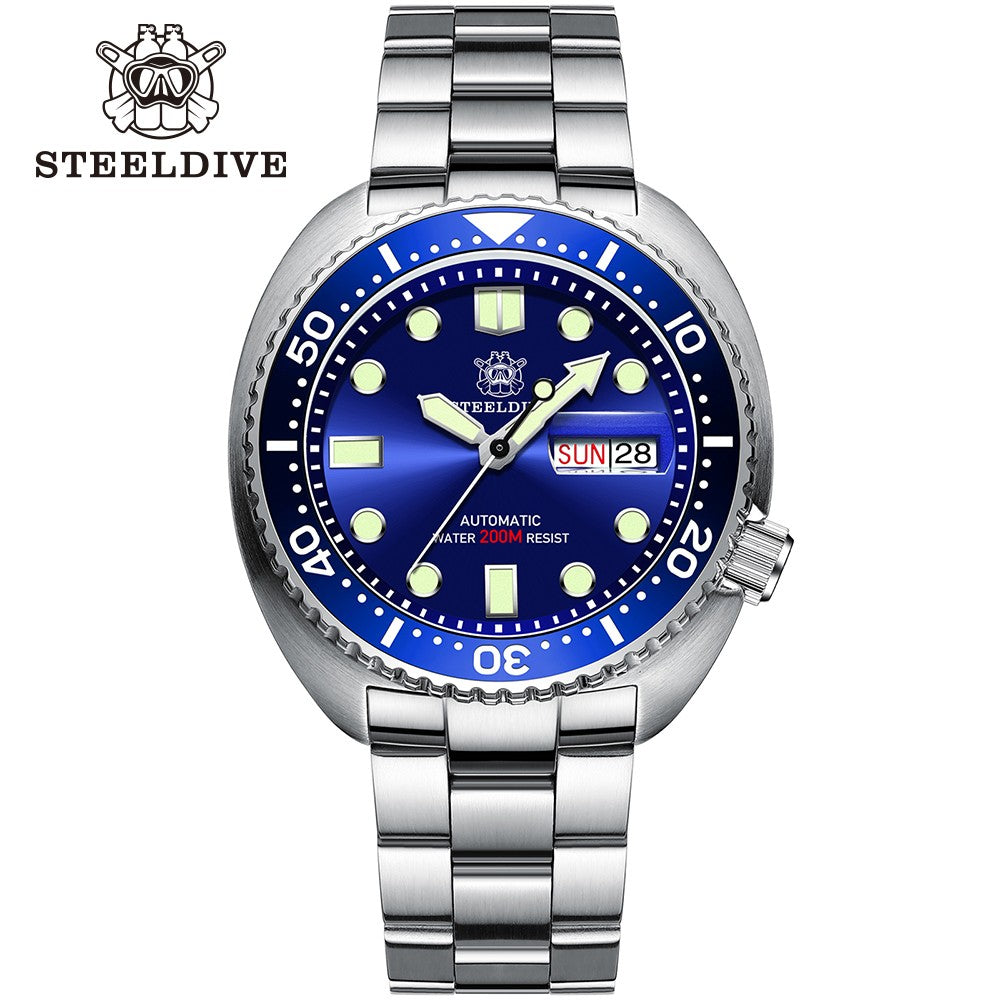 STEELDIVE SD1972 Automatic Diver Watch: NH36 Sapphire Edition