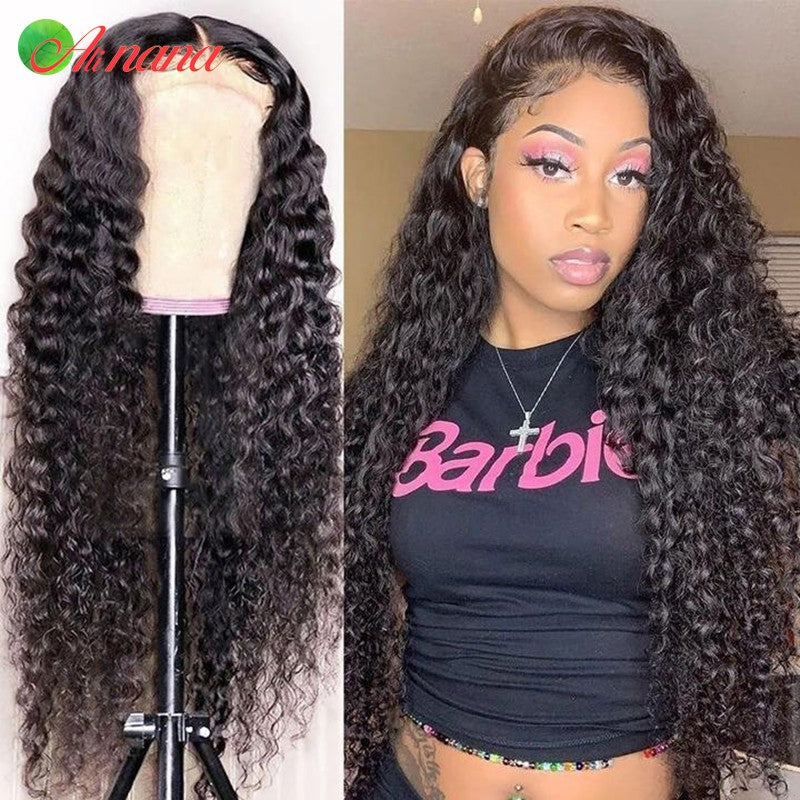Ali Nana Long Curly Mongolian Human Hair Wig