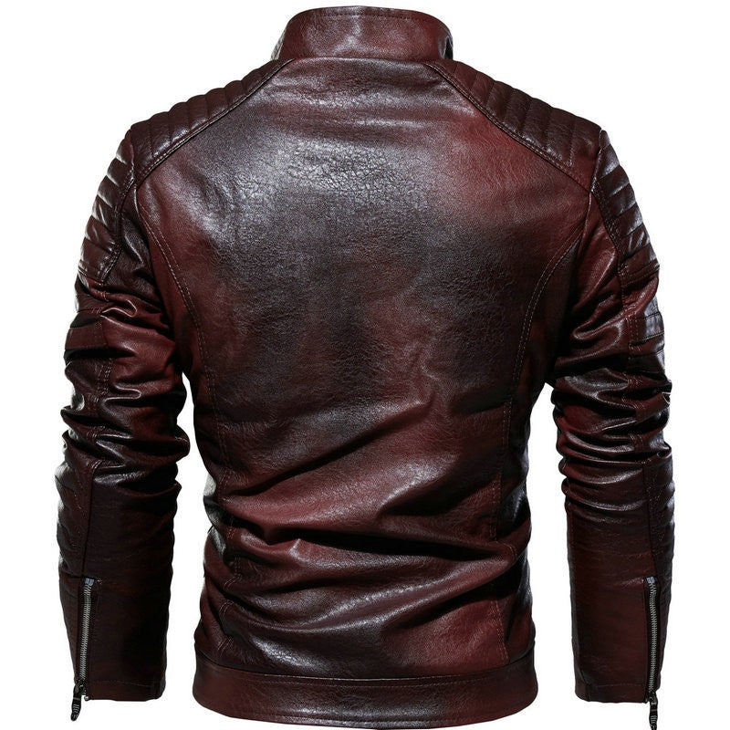 Men's Casual Cowhide Leather Jacket