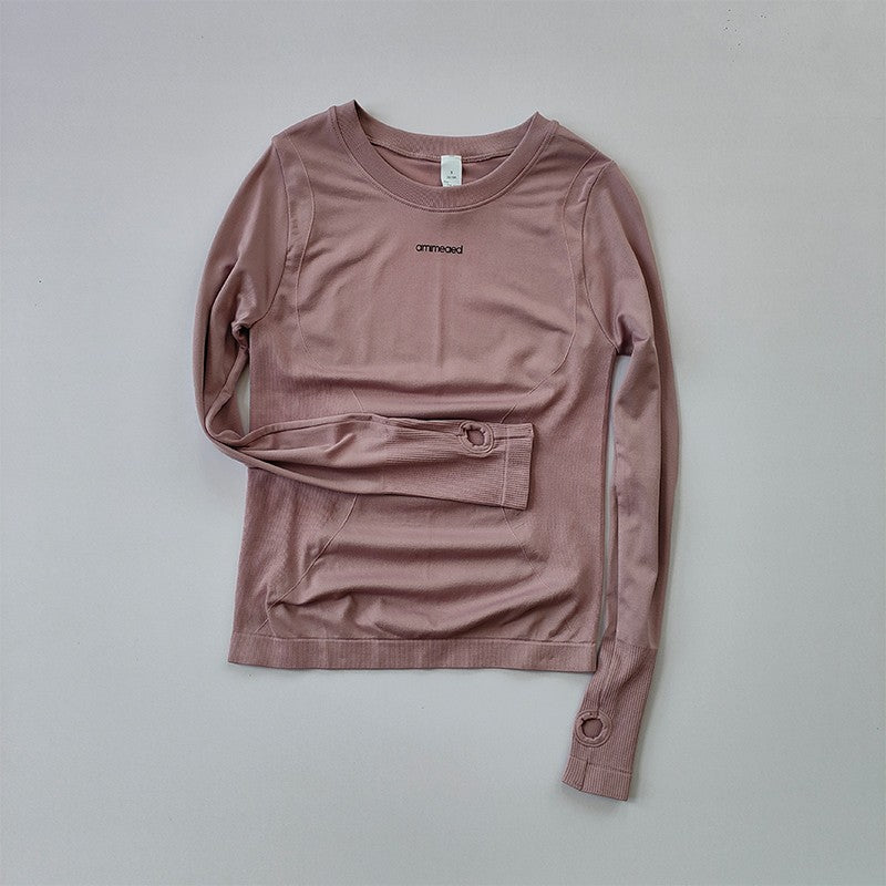 Seamless Long-Sleeve Yoga Shirt