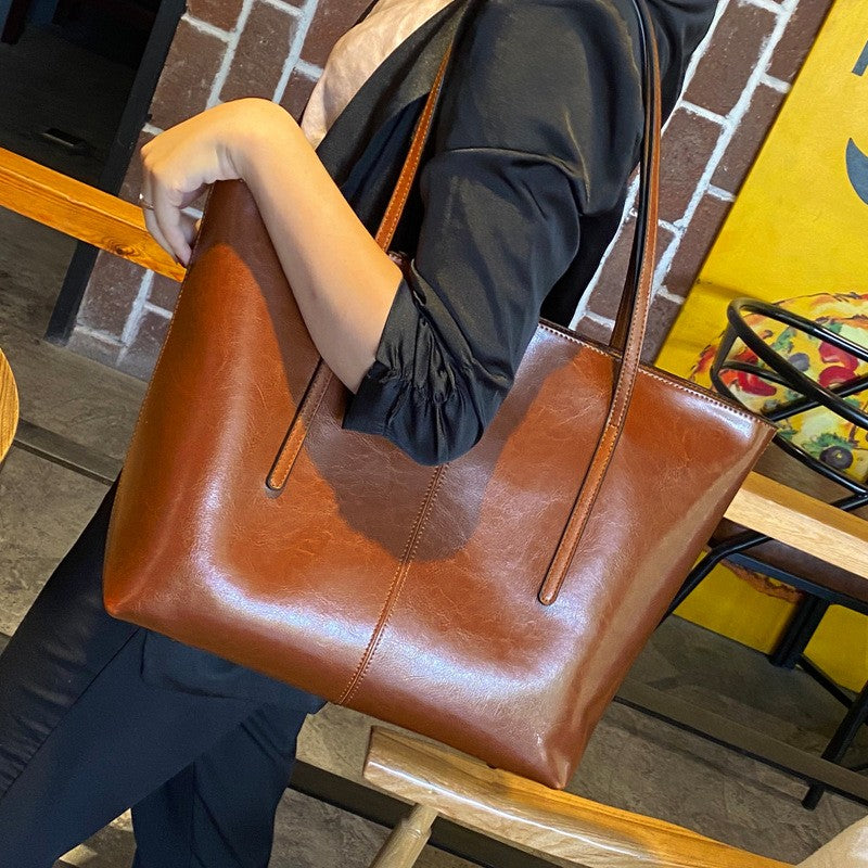 HTLT Genuine Leather Tote Bag