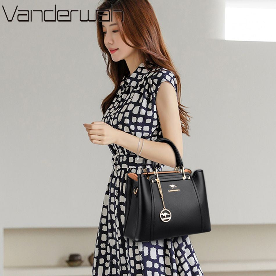 VANDERWAH Women's Microfiber Leather Handbag