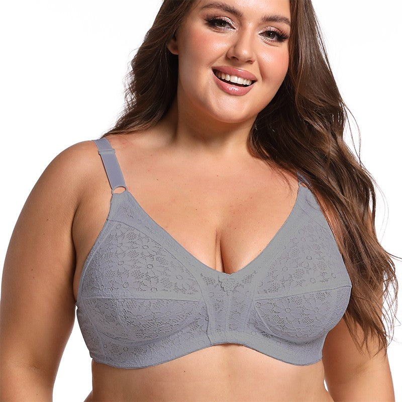 KING'S FAITH Floral Lace Bra