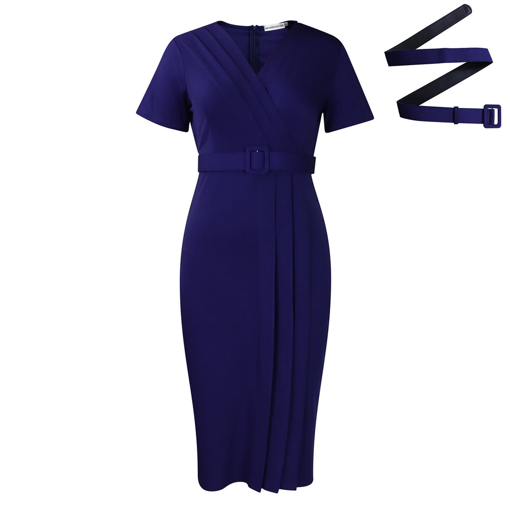 LZJV V-Neck Pencil Dress