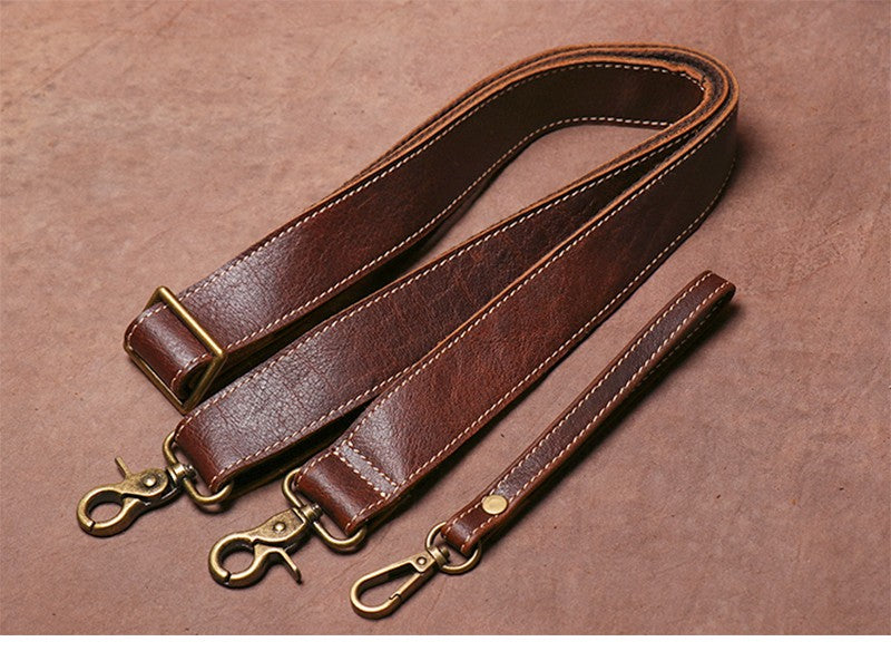 Luokir vintage genuíno couro crossbody saco de moda masculina simples ombro men