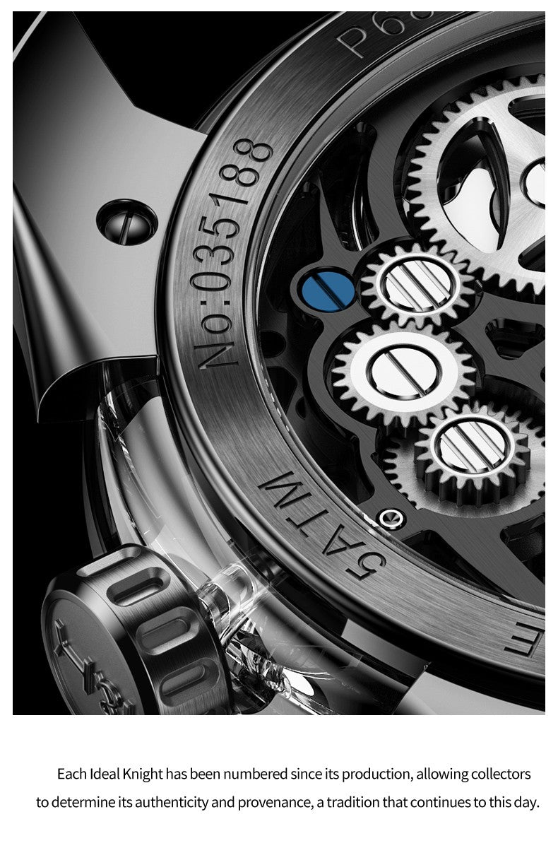 IDEAL KNIGHT 6802 "Luminous Spider" Mechanical Watch