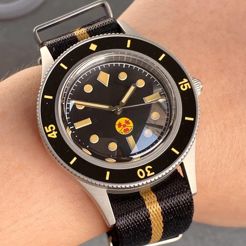 Tandorio Automatic Diver Watch: Sapphire Crystal & 200M