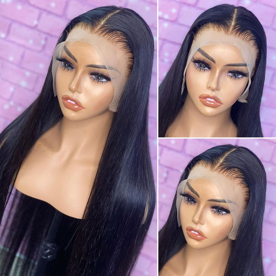 TPFHR Medium Straight Peruvian Human Hair Wig