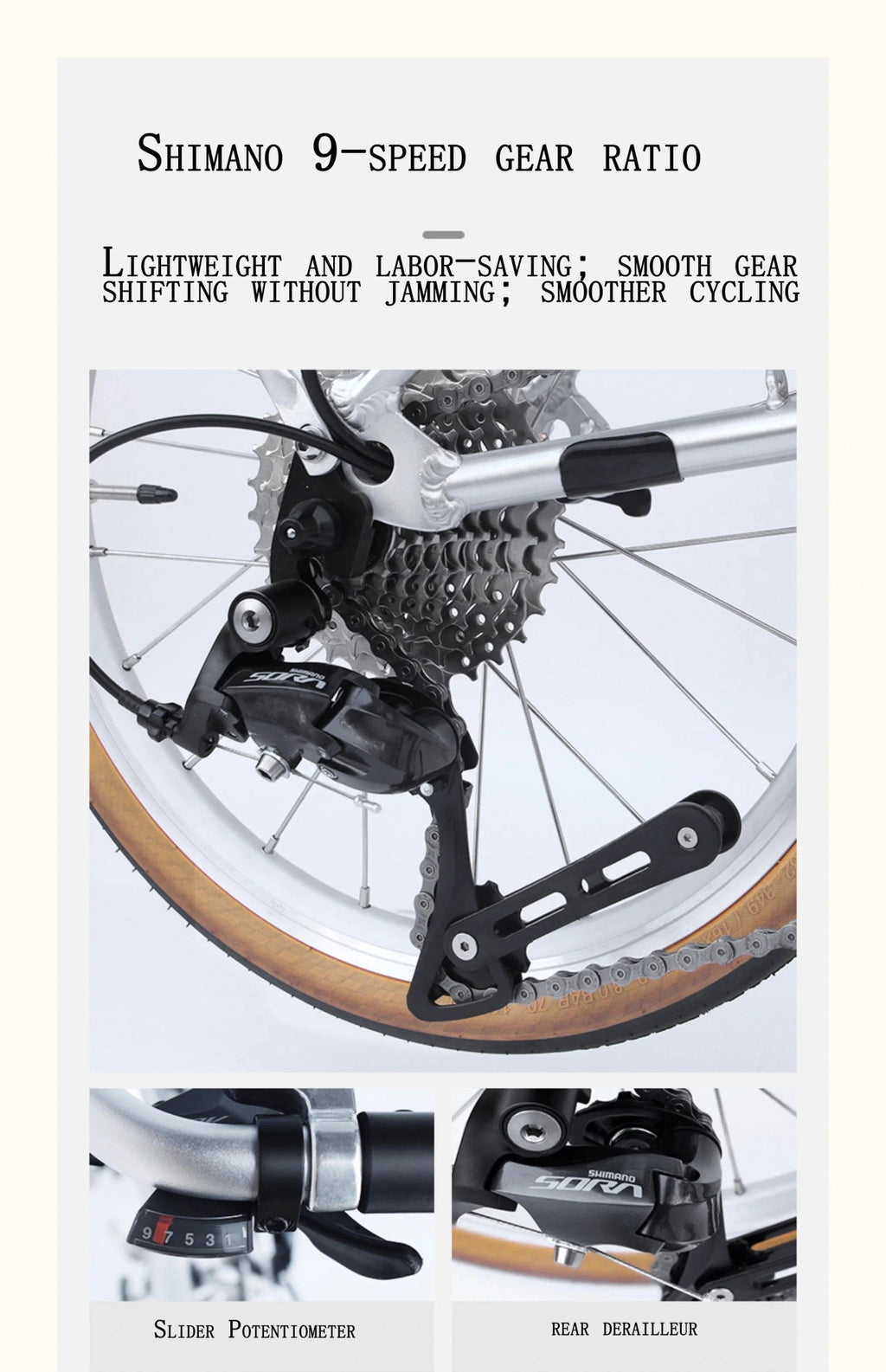KaFeiDI 20" Folding Commuter Bike