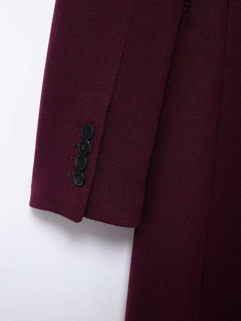 Trafza Women Fashion Burgundy Double Breasted Wool Coat Long Sleeve Lapel Blends Jacket Autumn Winter High Street OuterwearTrafza Women Fashion Burgundy Double Breasted Wool Coat Long Sleeve Lapel Blends Jacket Autumn Winter High Street Outerwear