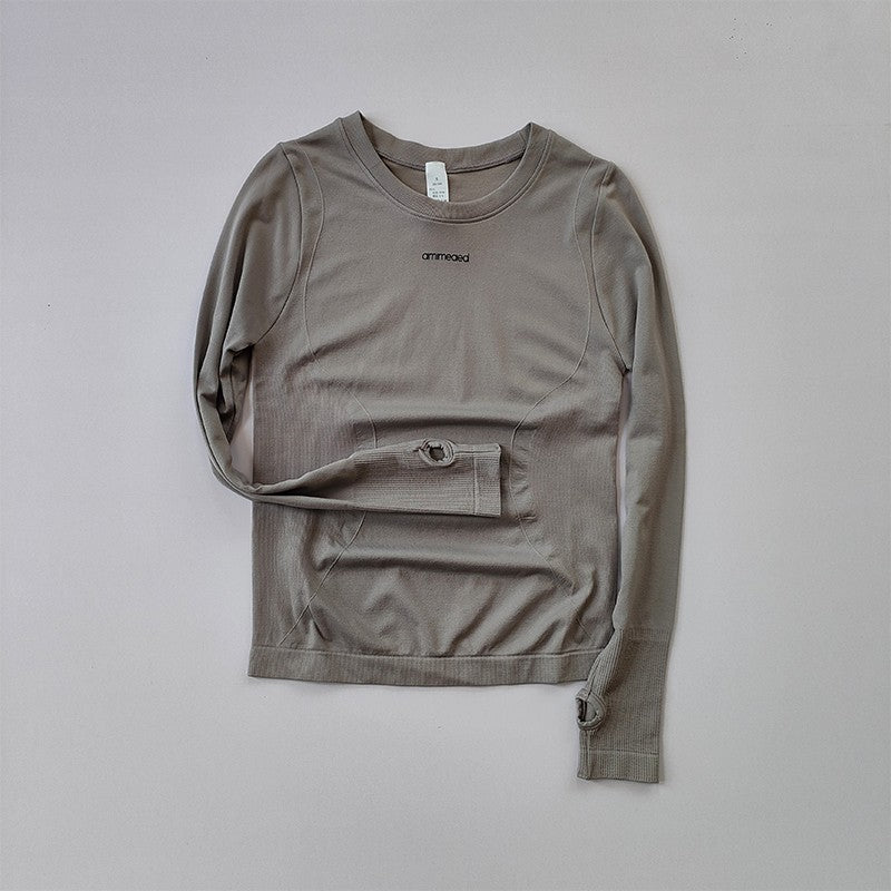 Seamless Long-Sleeve Yoga Shirt