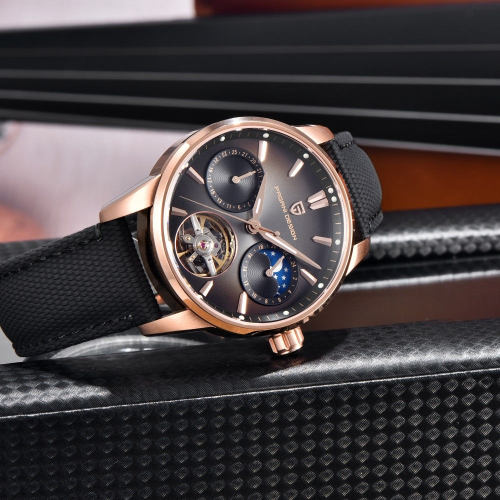 PAGANI DESIGN PD-YS021: Luxury Skeleton Mechanical Watch