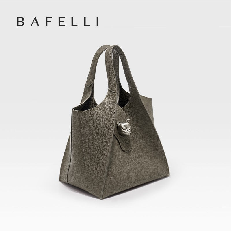 BAFELLI Unisex Genuine Leather Tote Bag