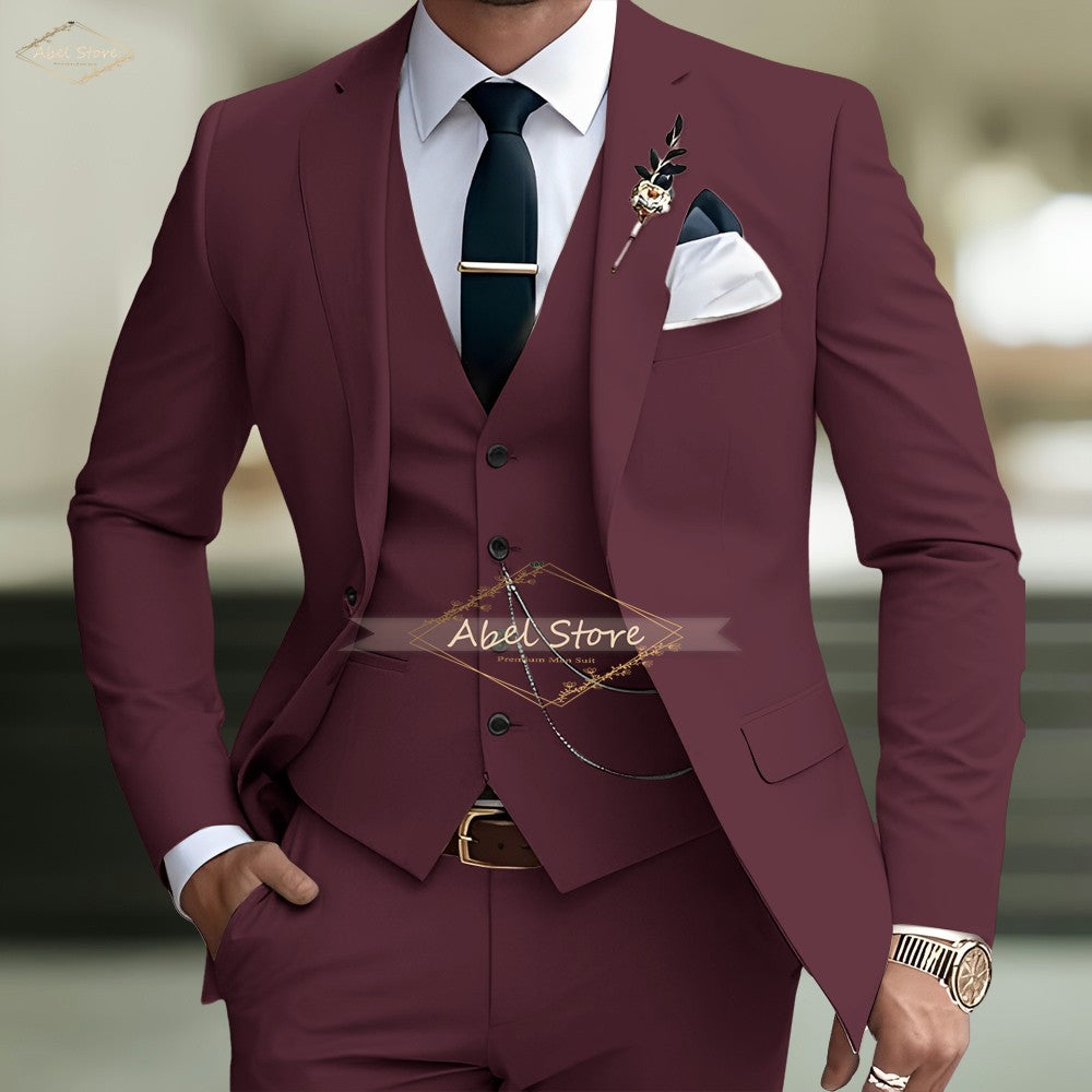 Men's Slim-Fit Wedding Suit