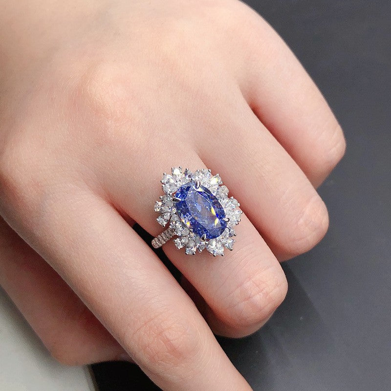 Women's Trendy Platinum Cocktail Ring