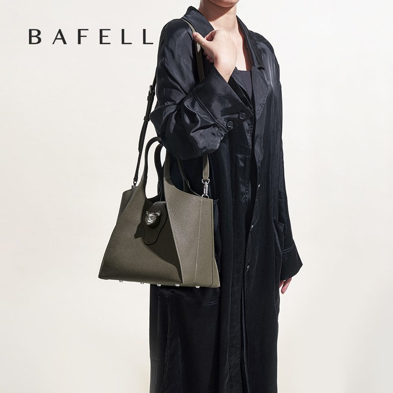 BAFELLI Unisex Genuine Leather Tote Bag
