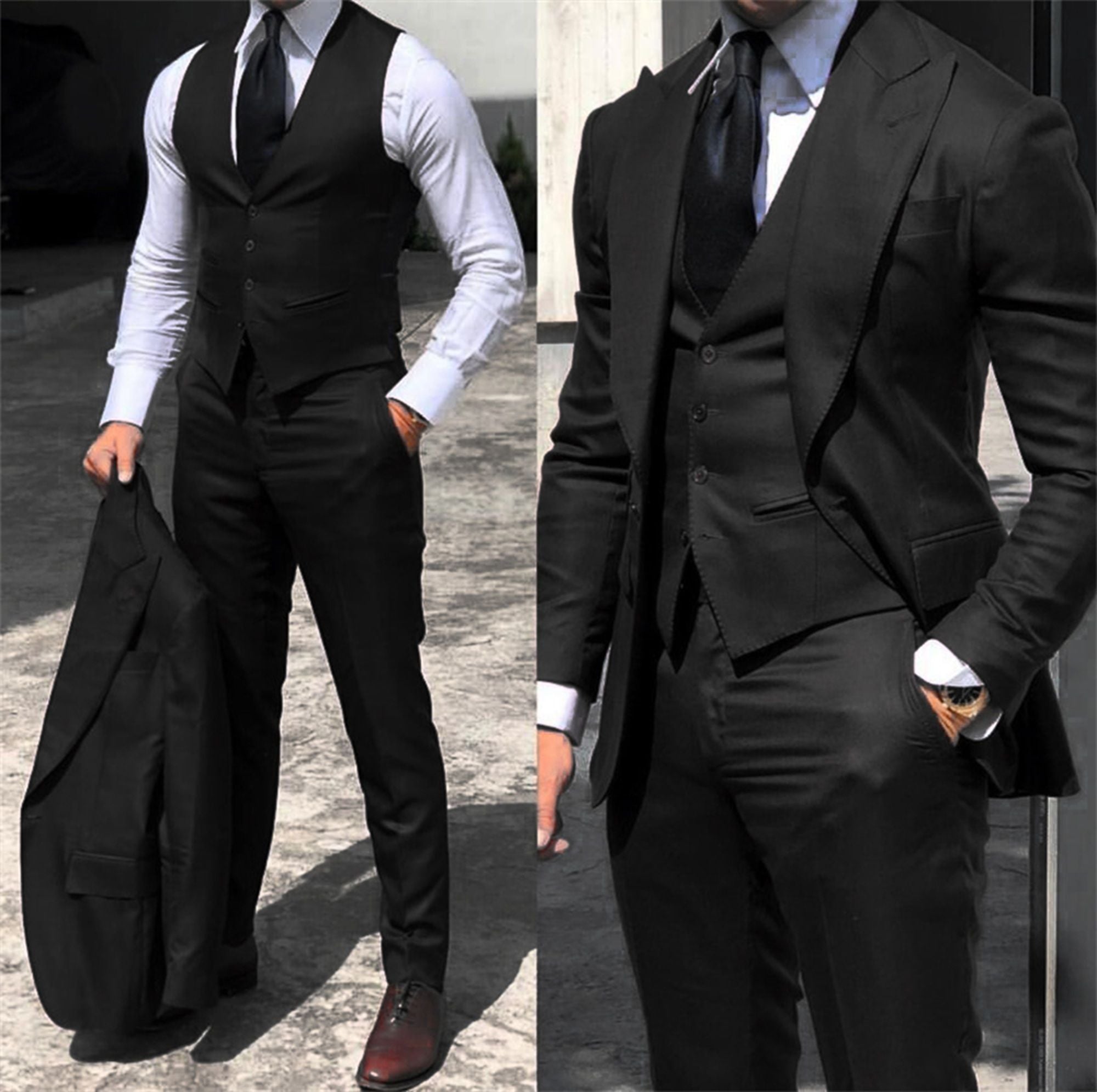 Men's Slim-Fit Smart Casual Suit