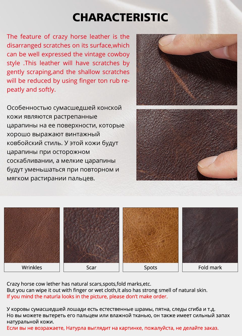 KAVI'S Men's Genuine Leather Travel Wallet
