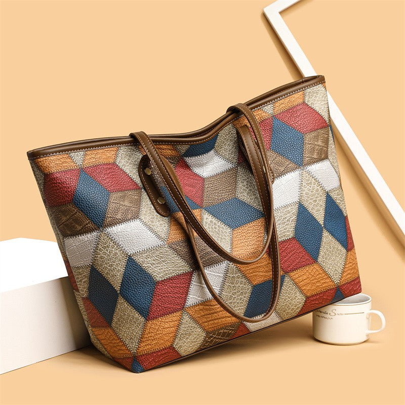 Yogodlns Vintage PU Leather Tote