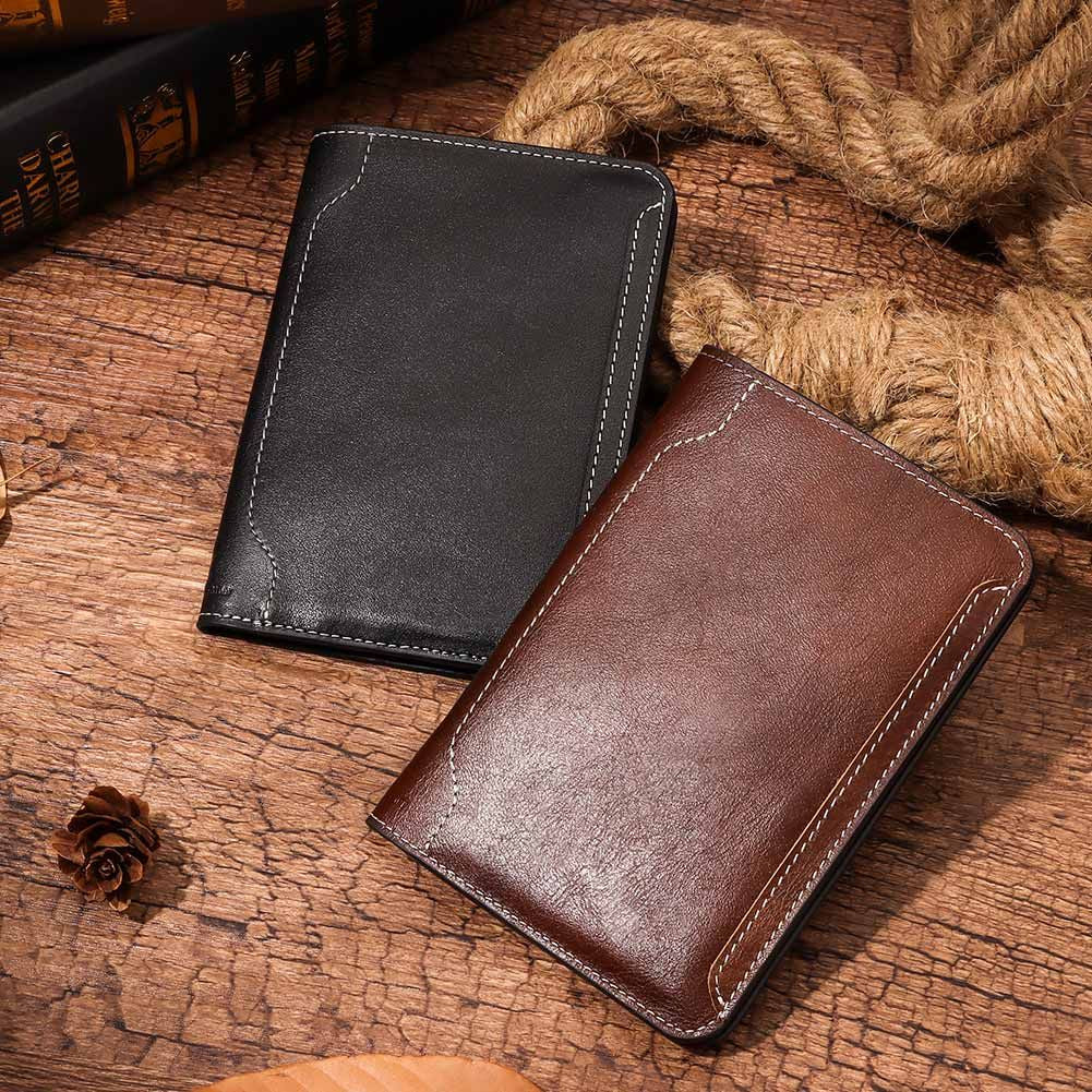 KAVI'S Men's Genuine Leather Travel Wallet
