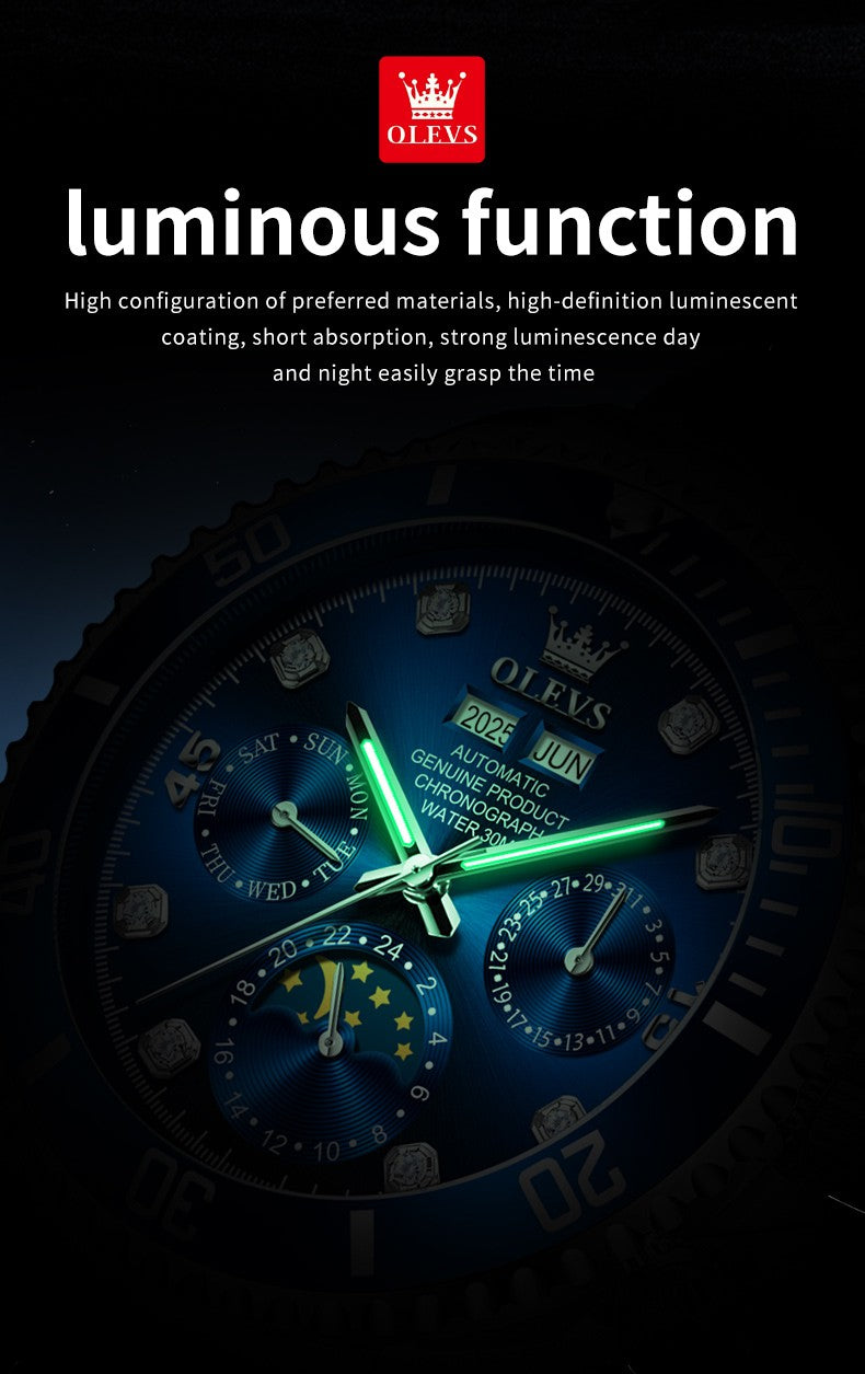 OLEVS 6729 Automatic Mechanical Sport Watch