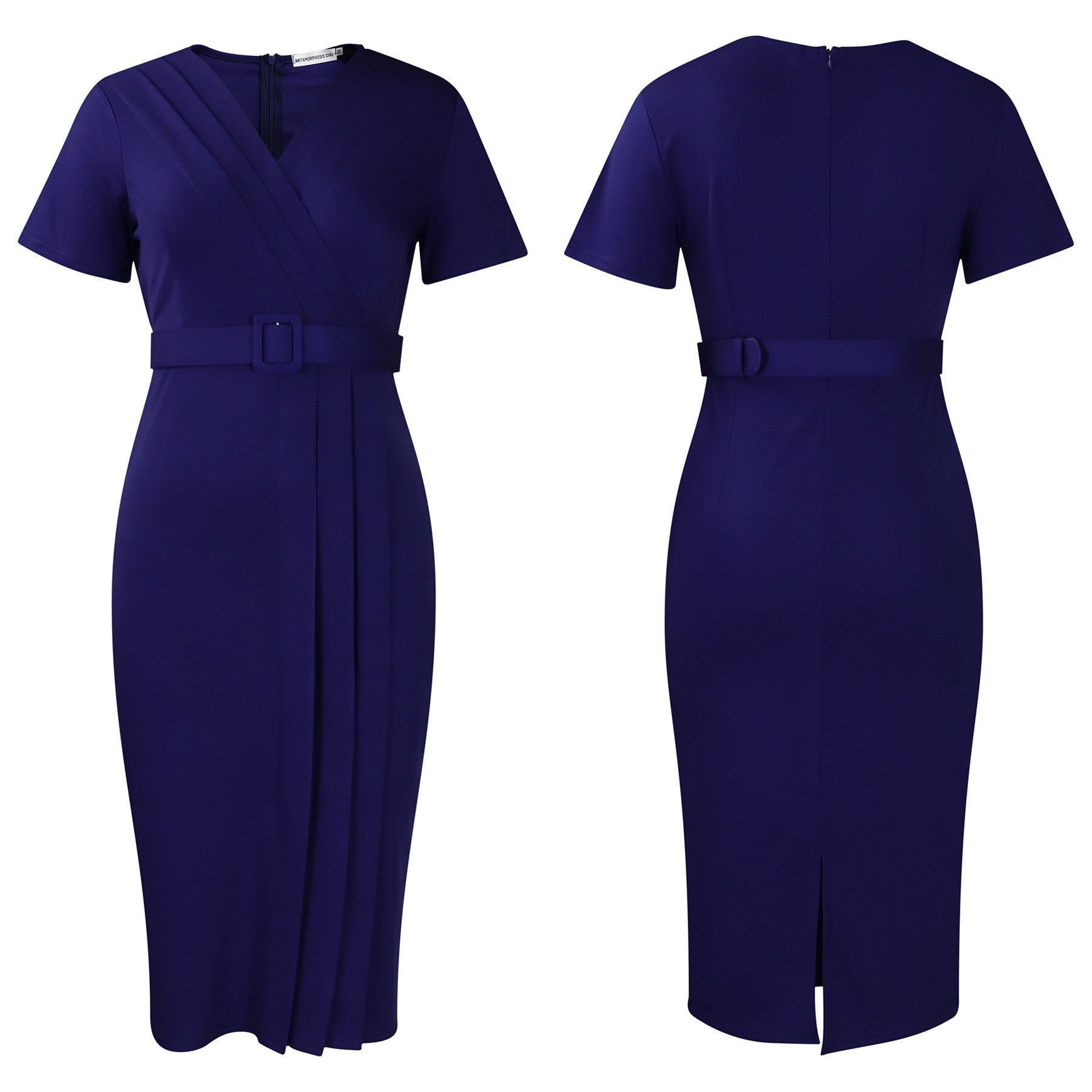 LZJV V-Neck Pencil Dress