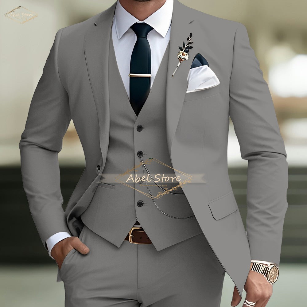 Men's Slim-Fit Wedding Suit